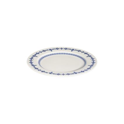 24 részes étkészlet fehér/kék/porcelán