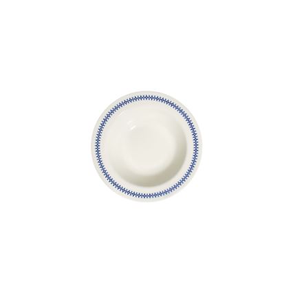 24 részes étkészlet fehér/kék/porcelán