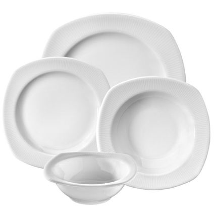 24 részes étkészlet fehér/porcelán
