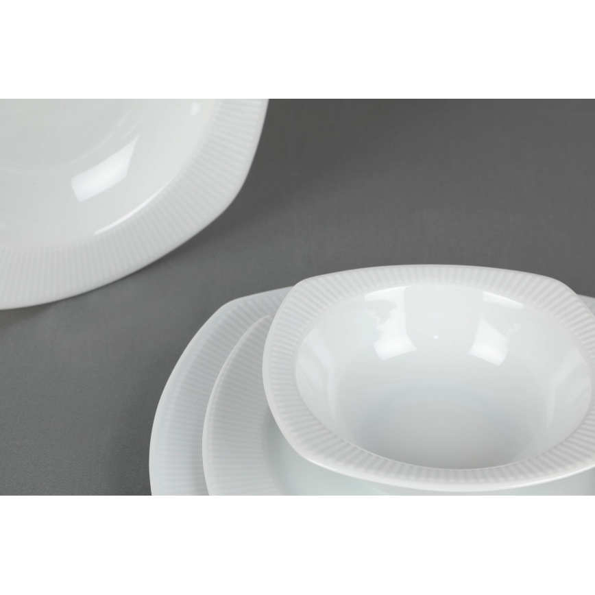 24 részes étkészlet fehér/porcelán
