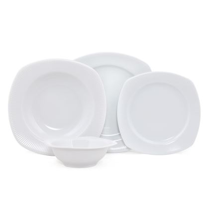 24 részes étkészlet fehér/porcelán