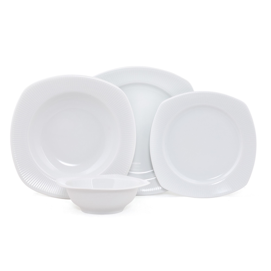 24 részes étkészlet fehér/porcelán
