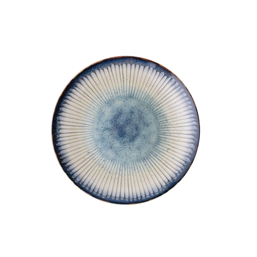 24 részes étkészlet kék/porcelán