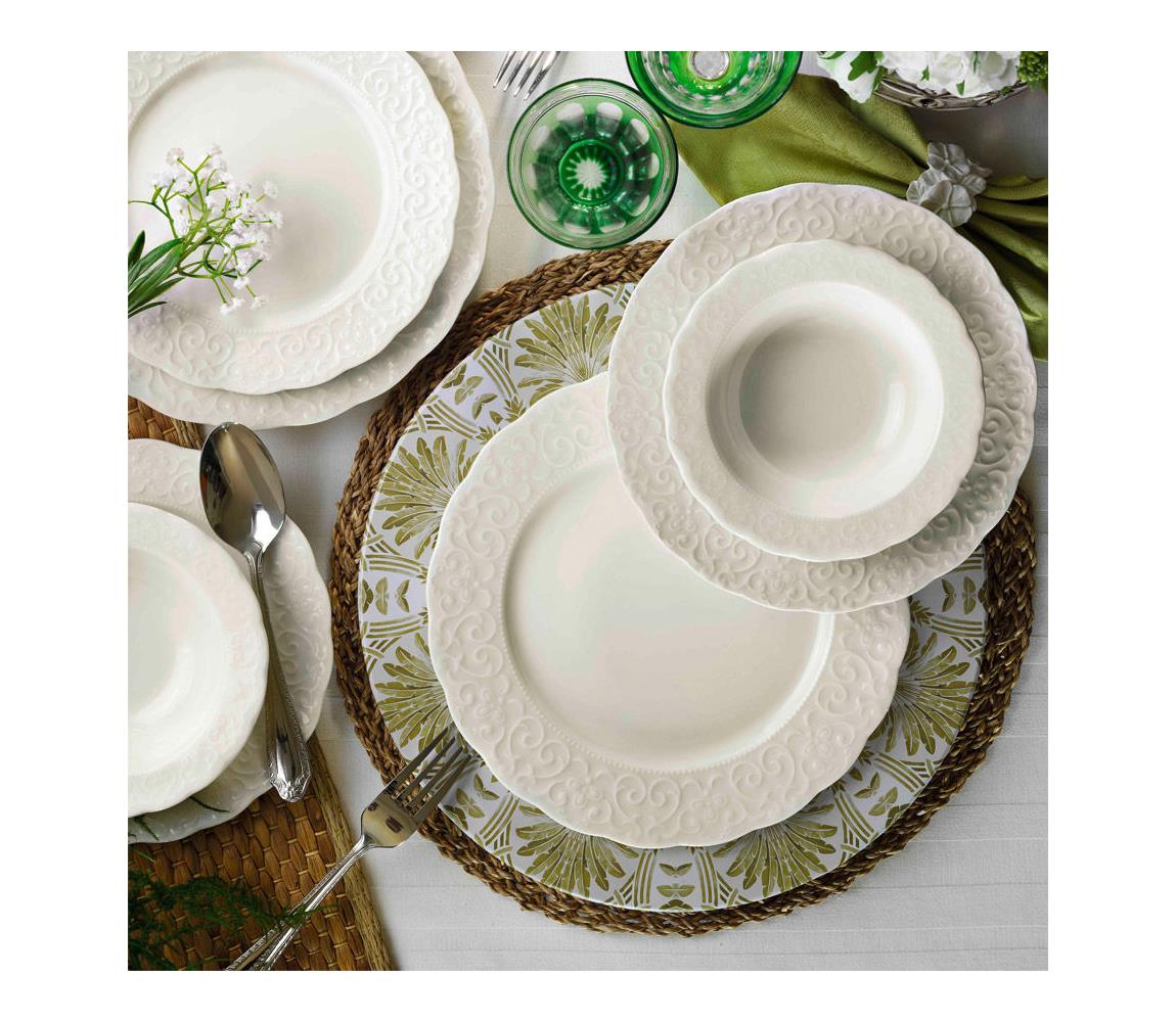 24 részes fehér porcelán étkészlet 710KTP2470