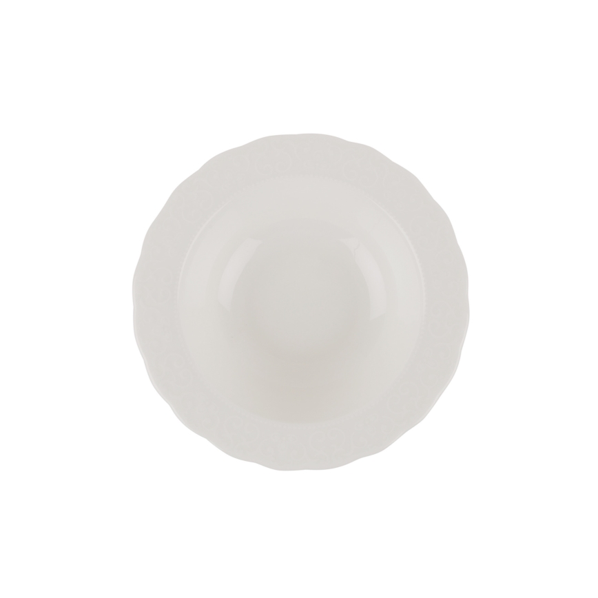 24 részes fehér porcelán étkészlet
