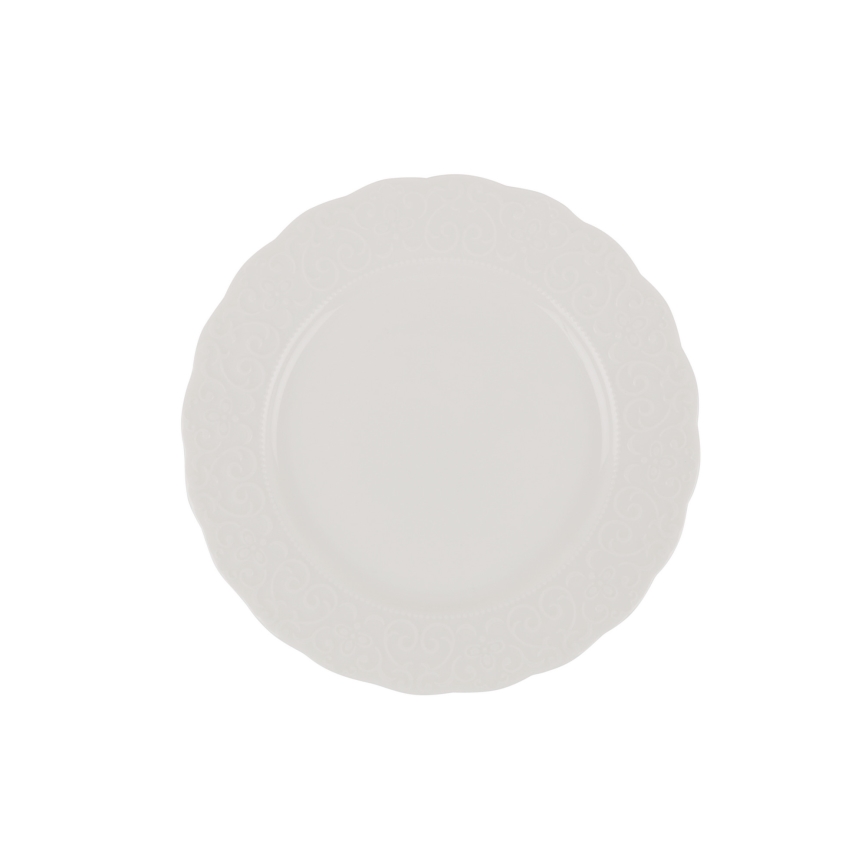 24 részes fehér porcelán étkészlet