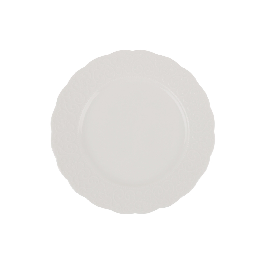 24 részes fehér porcelán étkészlet