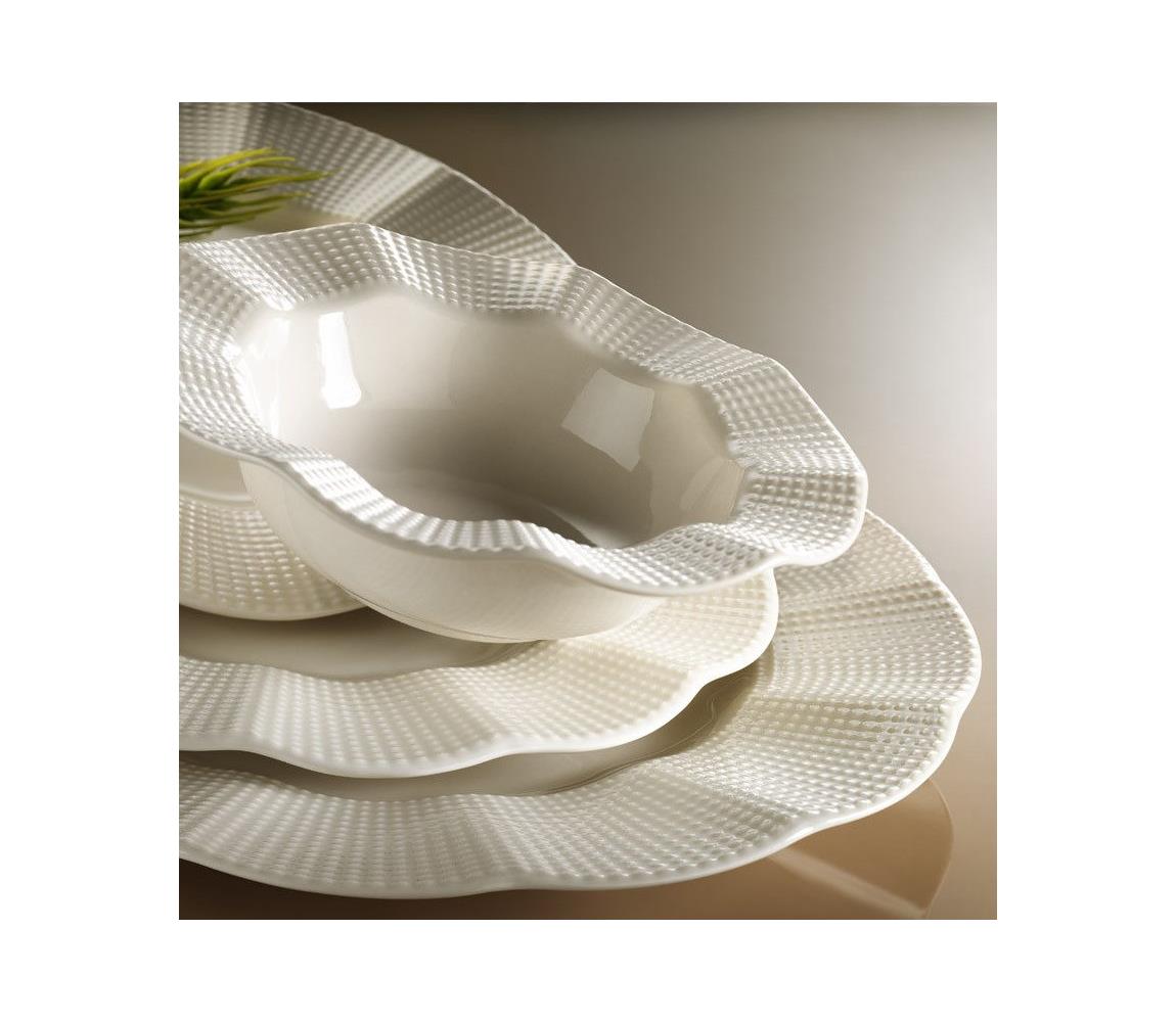 24 részes fehér porcelán étkészlet 710KTP2533