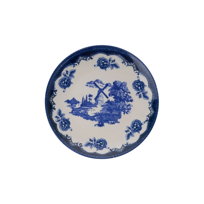 24 részes kék-fehér porcelán étkészlet