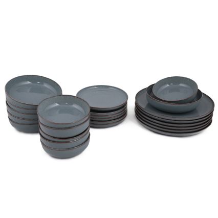 24 részes kék porcelán étkészlet