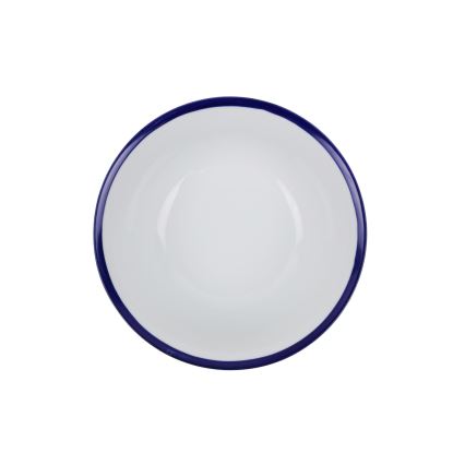 24 részes porcelán étkészlet, fehér/kék