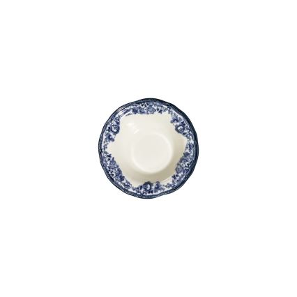 24 részes porcelán étkészlet, fehér/kék