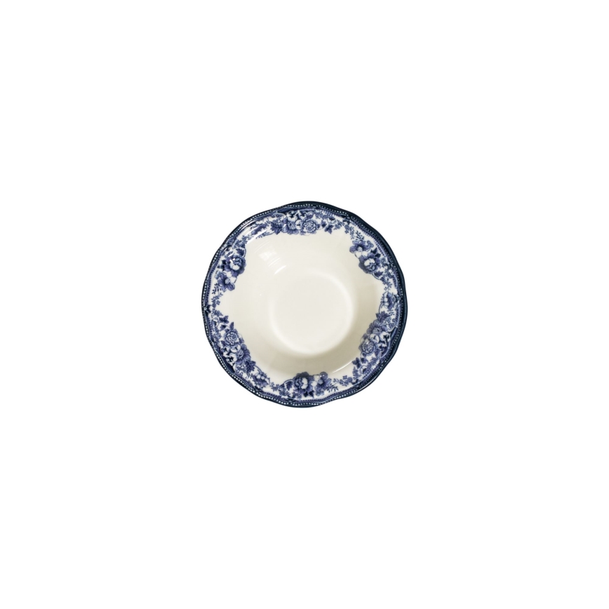 24 részes porcelán étkészlet, fehér/kék