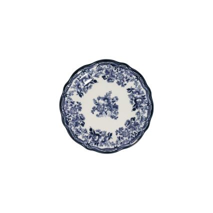 24 részes porcelán étkészlet, fehér/kék