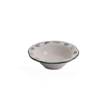 24 részes porcelán étkészlet, fehér/zöld