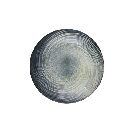 24 részes porcelán étkészlet, zöld/fekete