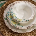 24 részes színes/porcelán étkészlet