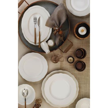 26 részes étkészlet fehér/porcelán
