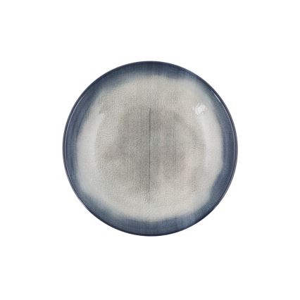 26 részes étkészlet kék/barna/porcelán