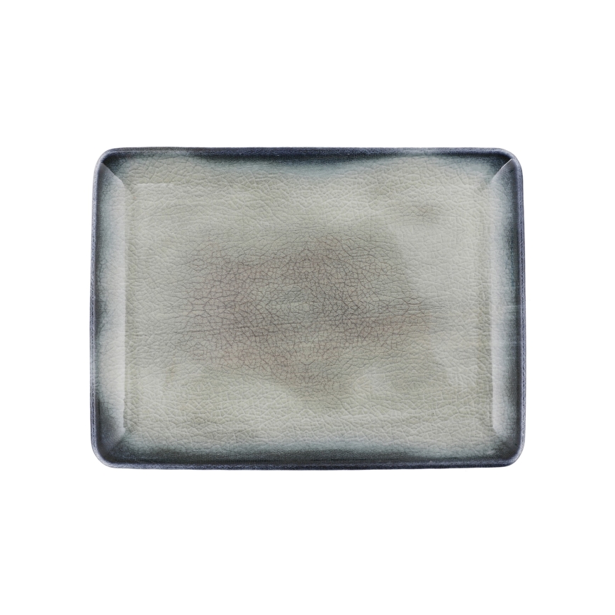 26 részes étkészlet kék/barna/porcelán