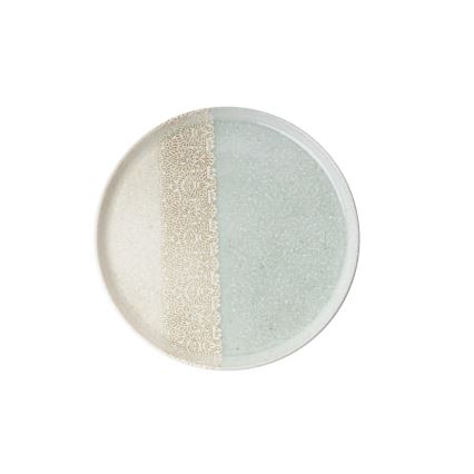 27 darabos étkészlet bézs/zöld/porcelán