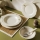 27 darabos krémszínű porcelán étkészlet