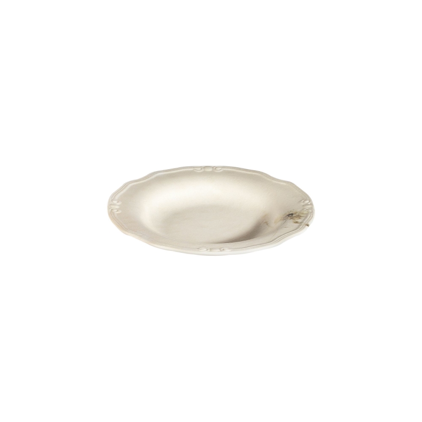 27 darabos krémszínű porcelán étkészlet