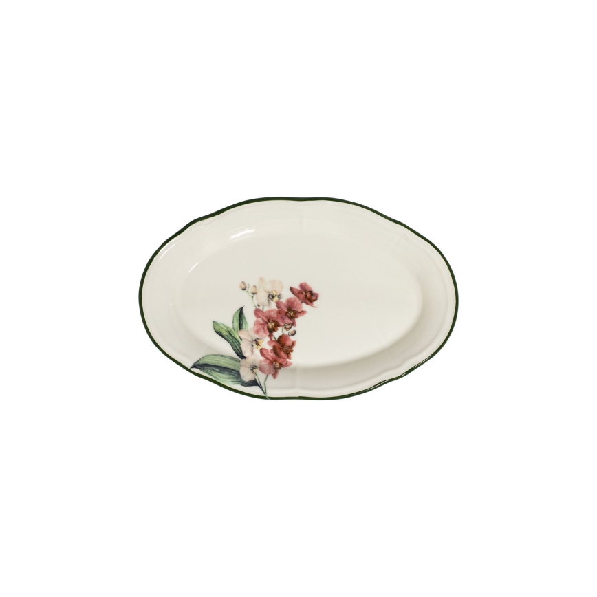 27 darabos porcelán étkészlet – rózsaszín/fehér