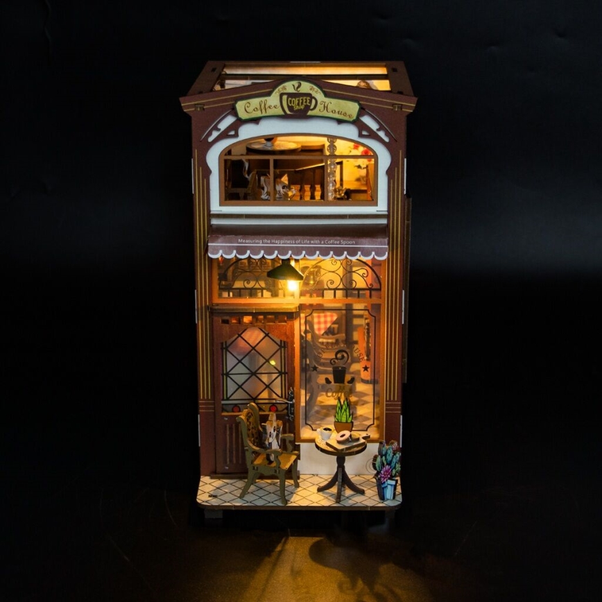 2Kids Toys - 3D LED puzzle Könyvtámasz Kávézó 2xAAA