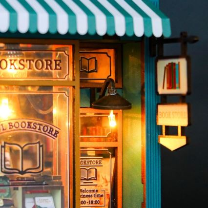 2Kids Toys - 3D LED kirakós könyvtámasz Könyvesbolt Lélek 2xAAA