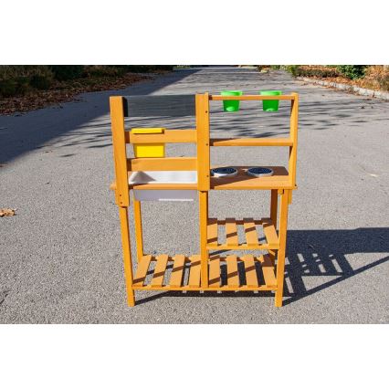 2Kids Toys - Fa kerti konyha mosogatóval