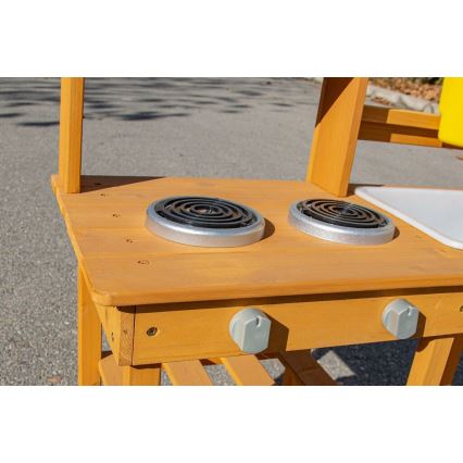 2Kids Toys - Fa kerti konyha mosogatóval