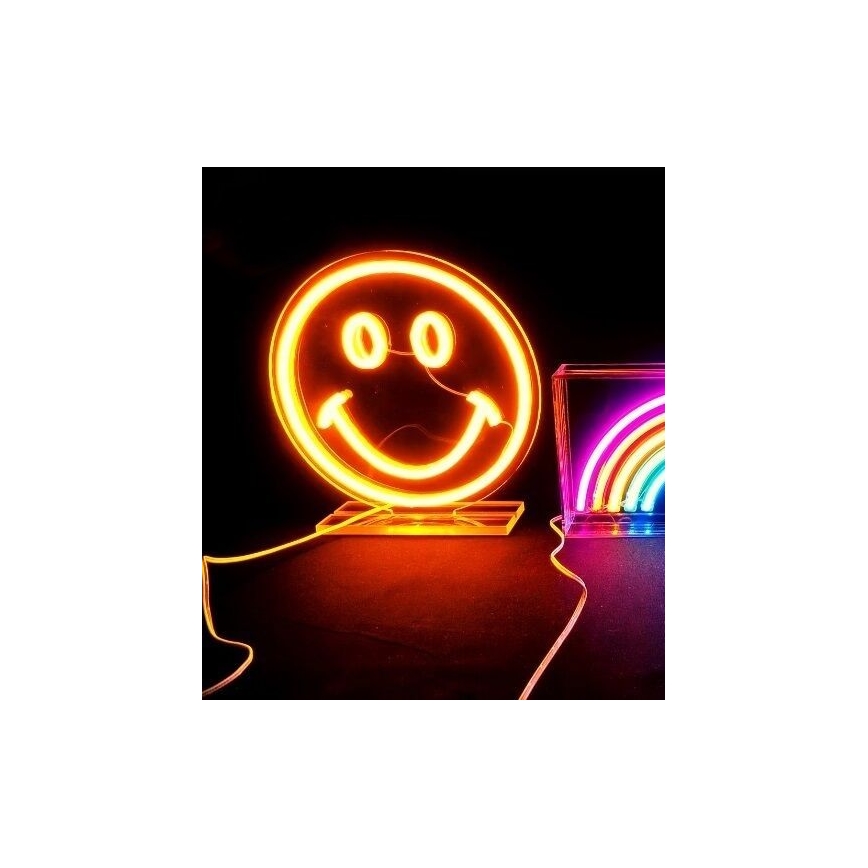2Kids Toys - LED neon asztali dekoráció LED/5W/USB mosolygós arc
