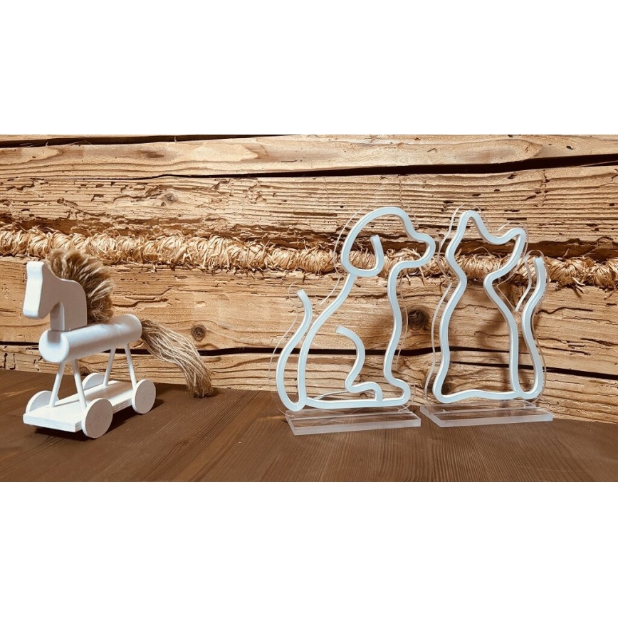 2Kids Toys - LED neonos asztali dekoráció LED/5W/USB kutya