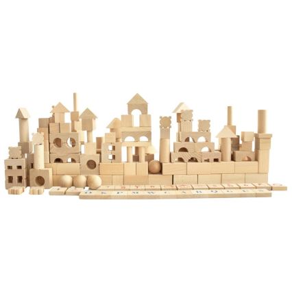 2Kids Toys - Natúr fa építőkockák, 220 db