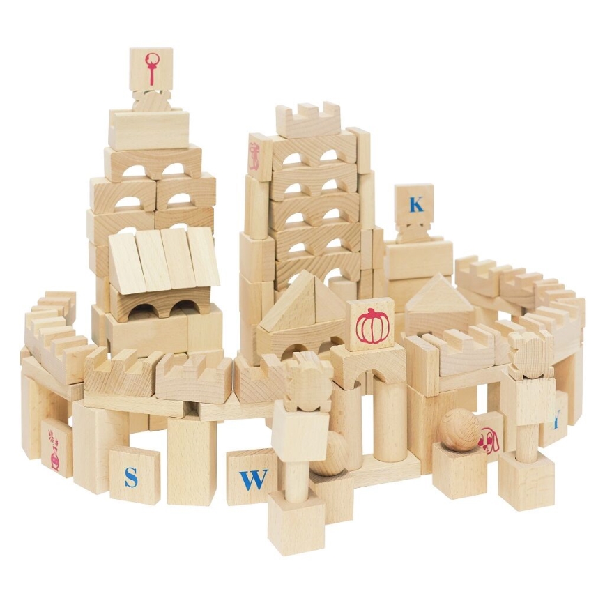 2Kids Toys - Natúr fa építőkockák, 220 db