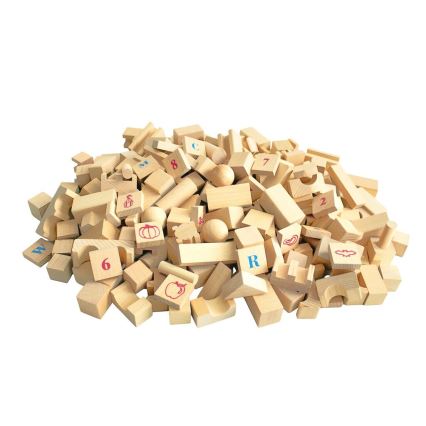 2Kids Toys - Natúr fa építőkockák, 220 db