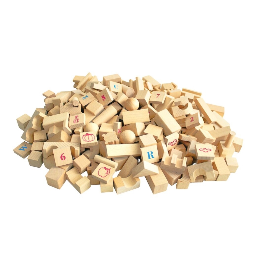 2Kids Toys - Natúr fa építőkockák, 220 db