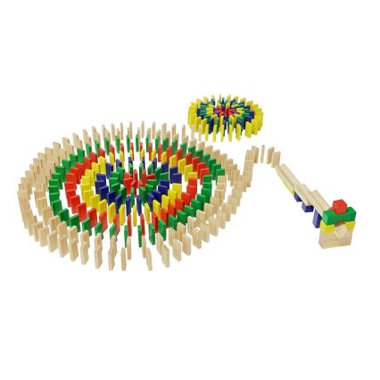 2Kids Toys - Színes fa dominó, 400 db