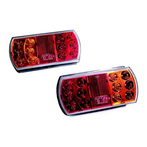2x LED Multifunkciós hátsólámpa MULTI LED/1,5W/12-24V IP67 piros/narancssárga