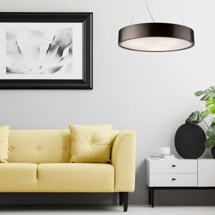 Függeszték kábelre 3xE27/60W/230V ? 47 cm fenyő