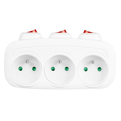 3 aljzatos elosztó kapcsolókkal