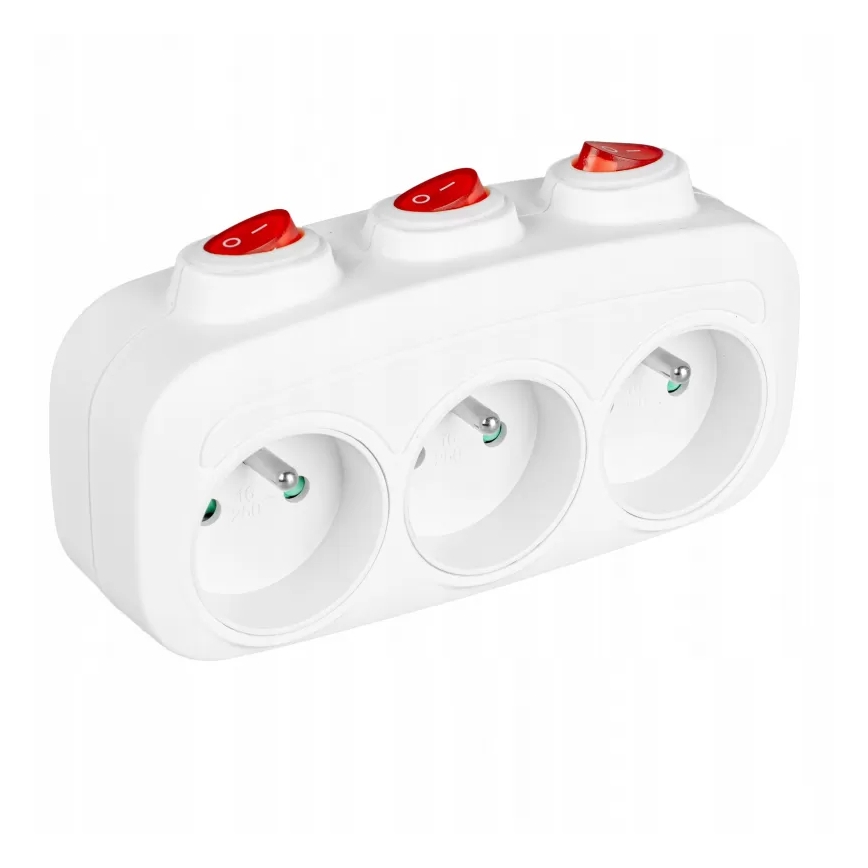 3 aljzatos elosztó kapcsolókkal