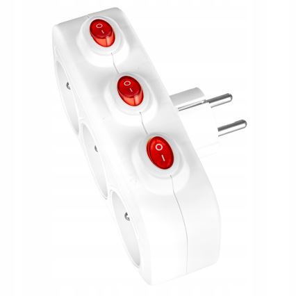 3 aljzatos elosztó kapcsolókkal