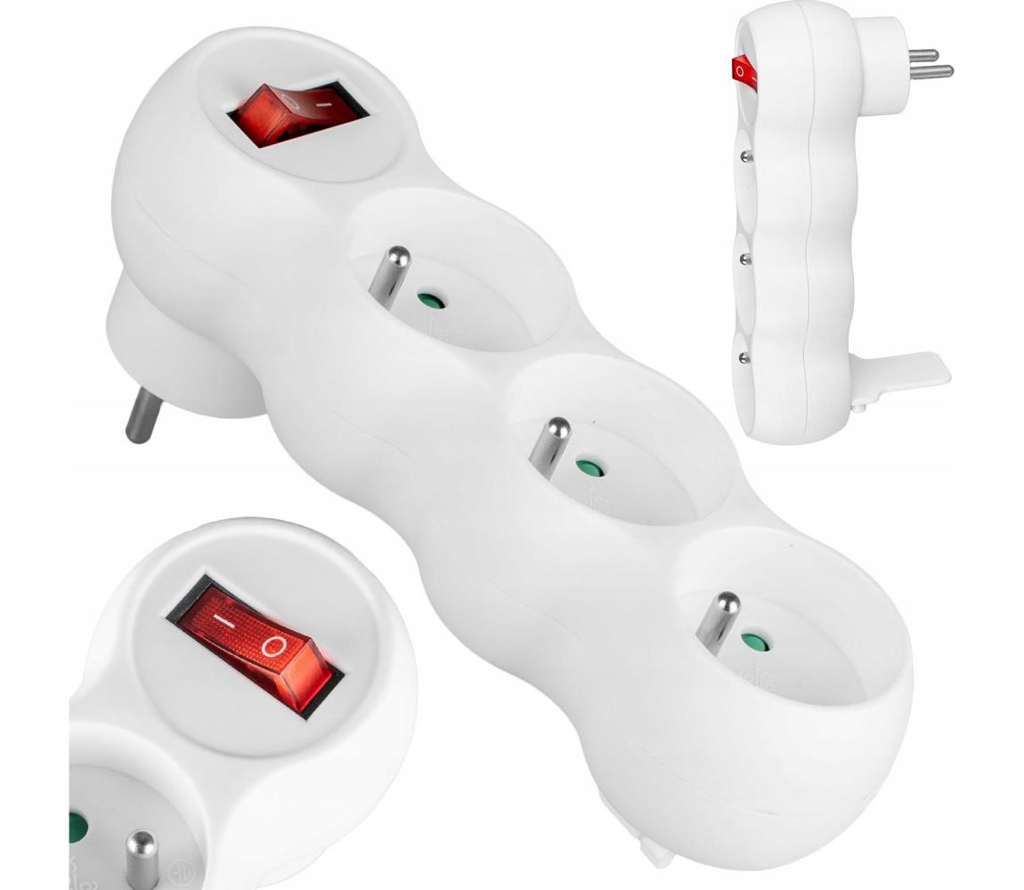 Vayox 3 aljzatos elosztó kapcsolóval BX14693