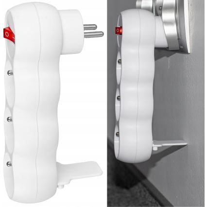 3 aljzatos elosztó kapcsolóval