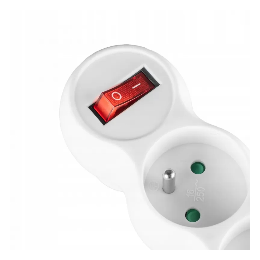 3 aljzatos elosztó kapcsolóval