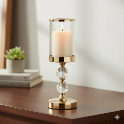 3 darabos BRILLO LED gyertyaszett LED/3xAAA, krémszínű + távirányító