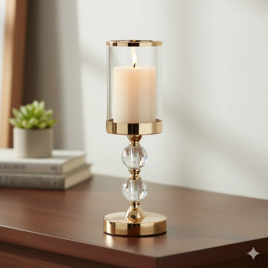 3 darabos BRILLO LED gyertyaszett LED/3xAAA, krémszínű + távirányító