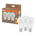 3 darabos készlet: újrahasznosított műanyagból készült A100 LED-izzó, E27/14W/230V, 2700K - Osram